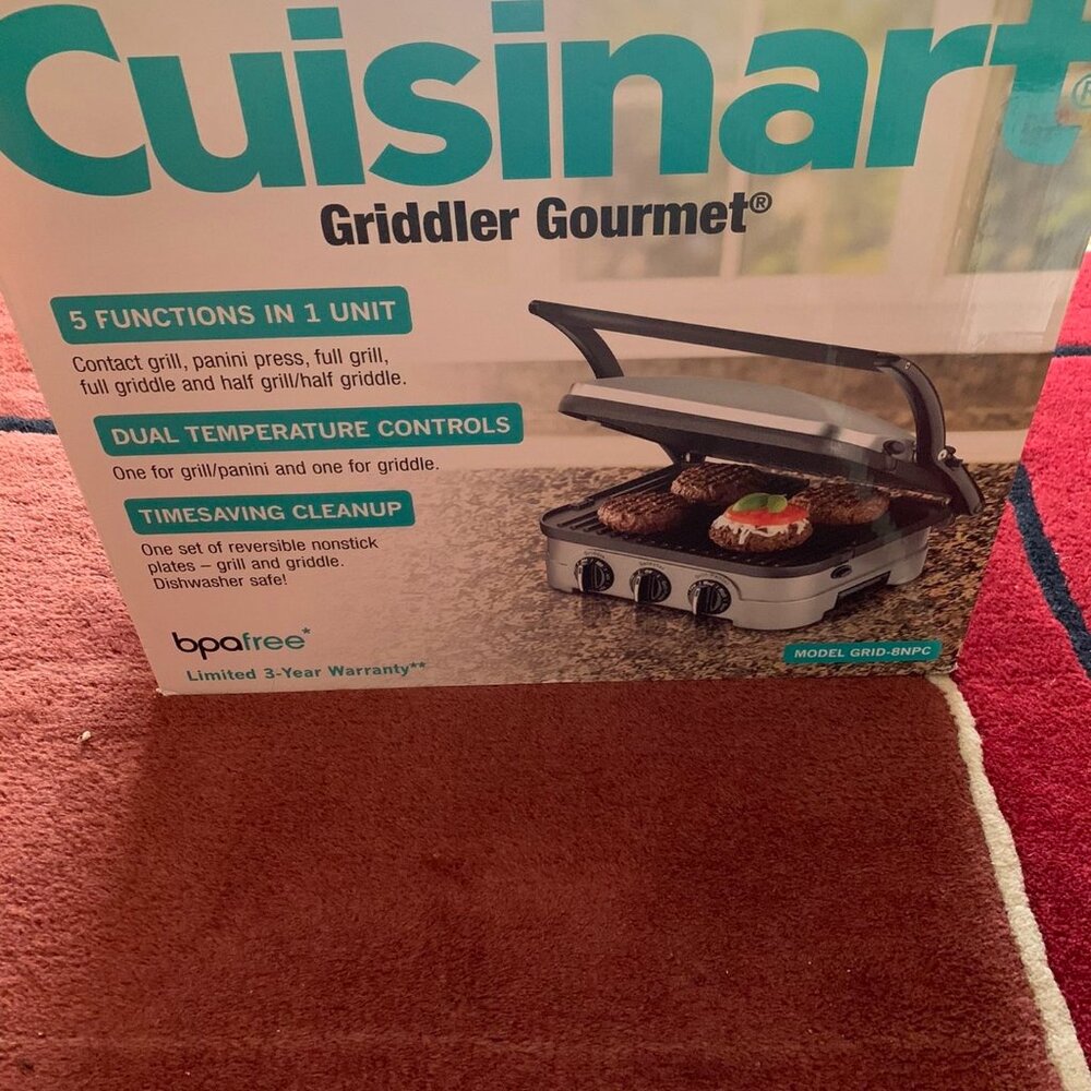 Cuisinart Griddler Grill, Griddle & Panini Press